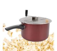 YUEHISY Popcorn Popper, Fabricant de Pop-corn à la Main de Poêle, Collation de Cinéma Maison en Famille, pour Cuisinière à L'essence et à L'induction