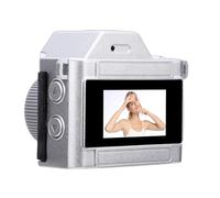 YUEHISY Porte-clés Rétro Portable, Vidéo 12MP 1080P avec Lumière de Remplissage LED et Support Magnétique, Petite Caméra avec écran de 0,96 Pouces pour L'enregistrement Quotidien (Black)