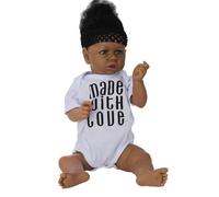 YUEHISY Poupée bébé Reborn de 22 Pouces, Poupée pour Enfants en Silicone Souple Lavable, Cheveux Enracinés à la Main, Taille pour Le Jeu Interactif des Enfants, Idéale pour Les Tout-Petits et Les