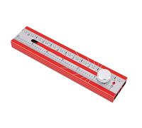 YUEHISY Rapporteur Réglable Multi-angle Règle de Profondeur Pliable | Marquage à 15°, Le bouton rotatif se verrouille fermement en place, Bulles horizontales cristallines, Alliage d\'aluminium,