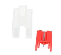 YUEHISY Remplacement de Stylet de Platine Vinyle à Aiguille de | Ion, Numark, et Plus - Platine Vinyle 3 Vitesses, Plastique ABS, Rouge