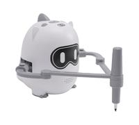 YUEHISY Robot Dessinateur Intelligent pour Enfants, Jeu de Dessin avec 100 Cartes de Mots, 12 Feutres et 10 Stylos, Cadeau éducatif Interactif pour Les Enfants de 3 à 8 Ans. (White)