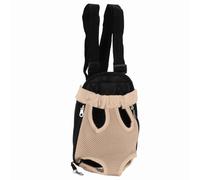 YUEHISY Sac à Dos de Poitrine pour Animaux de Compagnie, Porte-Chien Avant pour Chat, Respirante Réglable pour Randonnée Voyage Vélo Moto en Plein Air (S)