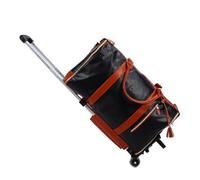 YUEHISY Sac de Voyage Grande capacité avec Poignée en Cuir Souple, Sac de Rangement étanche pour Vêtements avec Poignée Amovible 40 L pour Les Voyages de W nd, Les Voyages d'affaires (Marron