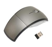 YUEHISY Souris sans Fil Pliant, Souris Ordinateur Portable 2,4 G Portable, la Plage de Commande Peut jusqu'à 10 Mètres, pour Gagner Divers Systèmes et Le Dernier (Gris avec Une Toison intérieure