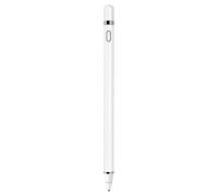 YUEHISY Stylet Sensible Pointe en Cuivre Pur pour écrans Tactiles Capacitifs iOS, Mise Hors Tension Automatique, Idéal pour Dessiner, Travailler, Jouer, Aluminium Aéronautique 6,89 Pouces (White)