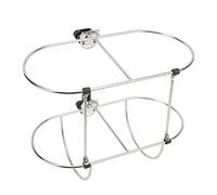 YUEHISY Support de Défense de Bateau en Acier Inoxydable 304, Support | Support double pliable pour l\'espace du pont, convient aux rails de 7, 8 pouces et 1 pouce, taille du trou 7,2 pouces,