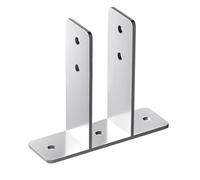 YUEHISY Supports D'écran D'urinoir Chrome Poli Confidentialité Renforcée | Kit d\'installation complet, comprend 4 urinoirs, vis d\'ancrage pour une fixation murale sécurisée, installation sans