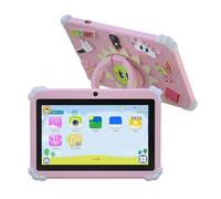 YUEHISY Tablette de 7 Pouces avec étui de, 16 Go 1024x600 Tablet à écran Tactile HD, avec Couverture de Support de pour Android 7.0, Cadeaux pour Les Adolescents pour Enfants (Rose)