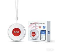 YUEHISY Téléavertisseur WiFi pour Soignant, Système SOS D'alerte de Vie, Prise en Charge Tuya Smart, Notification Push APP, Partage Multi-utilisateurs, 450 MAh, pour à Domicile