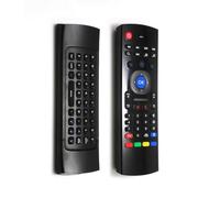 YUEHISY Télécommande sans Fil Air Mouse avec Mini Clavier, 2,4 G Plug and Play, Capteur de Mouvement 6 Axes, Apprentissage IR 81 Touches, Contrôle Multi-appareils