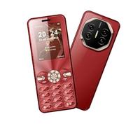 YUEHISY Téléphone Mobile Senior 2G, Téléphone Portable Senior Ultra Slim avec écran de 2,4 Pouces, Gros Boutons, Double Sim, Haut-Parleur Bruyant, Batterie de 1800mAh (Rouge)