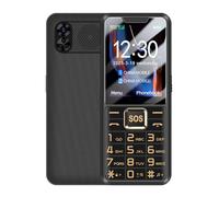 YUEHISY Téléphone Mobile Senior avec Lampe de Poche, Téléphone Illcoked 4G Ultra Slim avec Affichage de Couleur HD de 2,6 Pouces, Double Sim, Boutons SOS, Haut-Parleur Fort (Black)