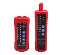 YUEHISY Testeur de Câble de Réseau, RJ11 RJ45 Cat5 Cat6 Cable Tracer avec Prise Casque et Indicateur de Résistance du Signal, pour les Tests de Câbles de Réseau LAN