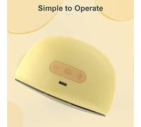 YUEHISY Tire-lait Portable RBX-8035 pour Mamans Qui Allaitent, 2 Modes 9 Niveaux D'aspiration, Conception Légère et Compacte, Comprend un Câble de Chargement USB (YELLOW)