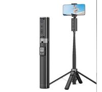 YUEHISY Trépied Perche à Selfie, Suivi AI, Télécommande Bluetooth, 59 | Utilisation Voyage/Vlog, Suivi Automatique du Visage à 360°, Télécommande Gestuelle et Bluetooth, Tige Télescopique de 12 à