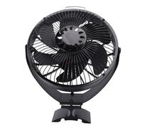 YUEHISY Ventilateur de Poêle à Bois, Ventilateur de Cheminée alimenté par la Chaleur avec Couvercle de Protection, Alliage D'aluminium, Montage Polyvalent, Réglable pour une