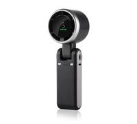 YUEHISY Ventilateur Turbo Portable, Pliable, Réglable à 180°, 5 Vitesses, 3600 MAh Rechargeable, Affichage Numérique, Lanière Compacte, pour les Voyages en Plein Air (gris foncé)