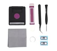 YUEHISY Verre de Protection Objectif Arrière de Remplacement, Compatible | Verre avec Adhésif préinstallé, pour Lentilles Rayées ou Fissurées, Kit D'outils et Manuel Inclus, sans Démontage Complet,
