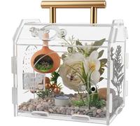 YUEHUA Terrarium en acrylique transparent à monter soi-même avec porte à ouverture frontale - Habitat en acrylique pour insectes, araignées, escargots - 15 x 12 x 14 cm