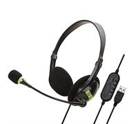 Yuehuam USB Filaire Casque Ordinateur Portable Ordinateurs de Bureau Centre D'appel sur L'oreille Casque Stéréo Casque de Trafic