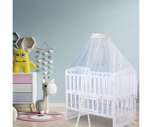 Yuehuamech Moustiquaire pour Lit de Bébé - Protection Plafond en Maille - Garde Votre Bébé Loin des Moustiques - Bord Jaune 60x450cm 1156205/120260AM95US698