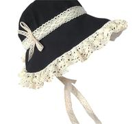 YUEHUINIAO Bonnets victoriens en dentelle avec base en ruban respirant, chapeau victorien, couvre-chef, élégant, chapeau victorien
