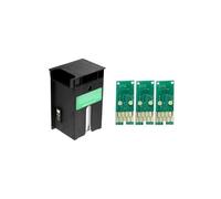 YueJay Boîte de Maintenance d'encre T6711 for L1455 ET-16500 WF-3540 WF-3520 3010 WF7721 7720 7710 7715 7210 7610 7620 3620 3640(B-Tank and 3PC Chip)