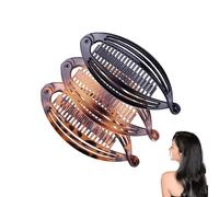 YueJieSelected - Lot de 3 pinces à cheveux épaisses pour femme - Grande pince à cheveux pour fille - Barrette à cheveux pour cheveux épais - Pince à cheveux