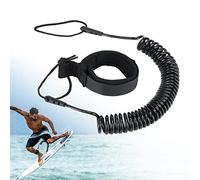 yuejuhe Leash de Surf, Sangle Paddle, Laisse Paddle, Surf Accessoire pour Sup, Board, Planche de Surf, Stand Up Paddle, Kayak (Noir)