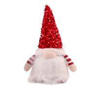 YUEKOPOU Accessoires pour Cheveux de Noël, Pinces à Rideaux Christmas Felt GNOME Angel Reindeer Ornaments Multicolor 8.26 inches Pack of 1 2 3 5 6(Red)