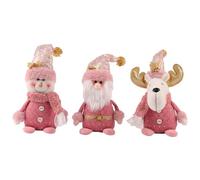 YUEKOPOU Accessoires pour Cheveux de Noël, Pinces à Rideaux Christmas Felt GNOME Angel Reindeer Ornaments Multicolor 8.26 inches Pack of 1 2 3 5 6(3pcsd)
