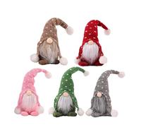 YUEKOPOU Accessoires pour Cheveux de Noël, Pinces à Rideaux Christmas Felt GNOME Angel Reindeer Ornaments Multicolor 8.26 inches Pack of 1 2 3 5 6(5pcs)