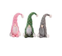 YUEKOPOU Accessoires pour Cheveux de Noël, Pinces à Rideaux Gnomes Plush Dolls Pack Christmas Elf Thanksgiving Home Table Decorations 10.62in x 2.75in