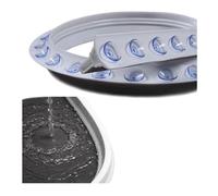 YUEKOPOU Bouchon d'eau de Douche Pliable avec ventouses, Protection Anti-éclaboussures Amovible for Salle de Bain et Cuisine(130cm(51in))