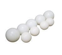 YUEKOPOU Boules de silicone solides blanches, sphères d'étanchéité en silicone élastiques et rebondissantes, pièces de rechange industrielles for vannes,(24mm-10pcs)