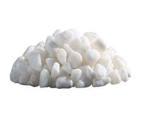 YUEKOPOU Cailloux, Pierres décoratives Naturelles, White Gravels, Irregular Shaped Natural Rock Pebbles, DIY Polished Rocks for Potted Plant,Bonsai,Vase Fillers, Fish Tank, Aquarium Gravel Rocks,C(C)
