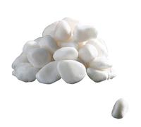 YUEKOPOU Cailloux, Pierres décoratives Naturelles, White Gravels, Irregular Shaped Natural Rock Pebbles, DIY Polished Rocks for Potted Plant,Bonsai,Vase Fillers, Fish Tank, Aquarium Gravel Rocks,C(D)