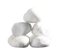 YUEKOPOU Cailloux, Pierres décoratives Naturelles, White Gravels, Irregular Shaped Natural Rock Pebbles, DIY Polished Rocks for Potted Plant,Bonsai,Vase Fillers, Fish Tank, Aquarium Gravel Rocks,C(F)
