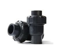YUEKOPOU Clapet anti-retour unidirectionnel for pompe à gaz d'aquarium, conception hémisphérique en PVC for empêcher le reflux d'eau(25mm)