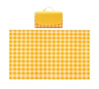 YUEKOPOU Couverture de Pique-Nique, Tapis de Plage imperméa Picnic Outdoor Mat, Waterproof Foldable Blanket Gingham Picnic Mat for Beach, Camping Picnic Blanket on Grass,200x300cm(150x100cm)