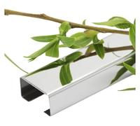 YUEKOPOU Kit de goulotte de câble for conduit de fil ouvert, coin autocollant et cache-fil de haut-parleur de 1 m de longueur,(Silver,24 * 12mm)