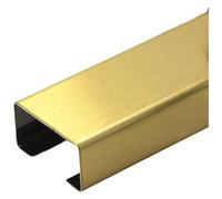 YUEKOPOU Kit de goulotte de câble for conduit de fil ouvert, coin autocollant et cache-fil de haut-parleur de 1 m de longueur,(Matte Gold,40 * 20mm)