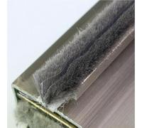 YUEKOPOU One meter,Hairy Seal Brush Pile Draught Excluder - Weatherstripping for Security Doors & Closet Doors, Draft Stopper to Block Air, Dust & Noise(7mm x 12mm)