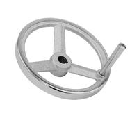 YUEKOPOU Rotary Handwheel 80-250mm Diameter - Cast Iron Chrome Plated with Handle for Lathe Milling Grinding Machine(80 * 12 * 4mm)