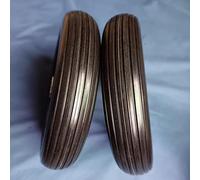 YUEKOPOU Roues de remplacement for fauteuil roulant de 10 pouces, roulettes avant for fauteuil roulant électrique, roulette de remplacement robuste for fauteuil roulant électrique(Black 25cmx5cm,2psc)