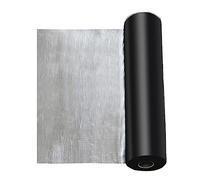 YUEKOPOU Ruban adhésif en aluminium, rouleau isolant autoco Membrane autocollante en aluminium imperméable for réparation de toitures, murs et sols, plusieurs tailles(0.5x7m)