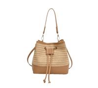 YUEKOPOU Sac à bandoulière Fourre-tout en paille, Shoulder Bags Small Bag Seaside New Niche Crossbody Bag Woven Ladies Hand-held Straw Bucket Bag straw bags