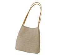 YUEKOPOU Sac à bandoulière Fourre-tout en paille, Shoulder Bags Versatile Spring And Summer New Simple Tote Bag Women's Casual Shoulder Straw Bag straw bags