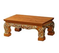 YUEKOPOU Siège de Bouddha surélevé, Table d'offrande d'ence Small Altar Table - Wooden Shrine Pedestal for Spiritual Worship and Decorative Use(9.84 * 5.91 * 94 in)